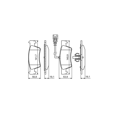 Set placute frana BOSCH 0 986 494 309