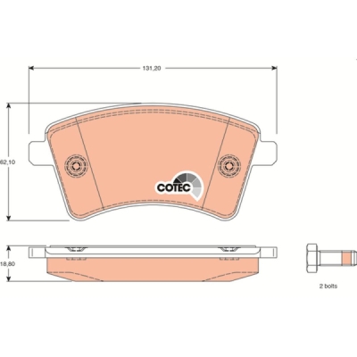 Set placute frana TRW GDB1785