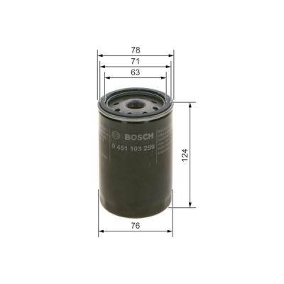Filtru ulei BOSCH 0 451 103 259