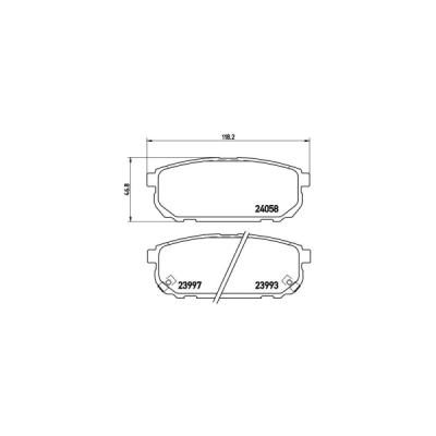 Set placute frana BREMBO P 30 023
