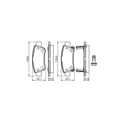 Set placute frana BOSCH 0 986 494 329