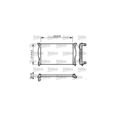 Radiator, racire motor VALEO 732963