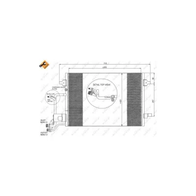 Condensator, climatizare NRF 35199