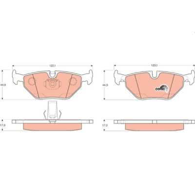 Set placute frana TRW GDB1265