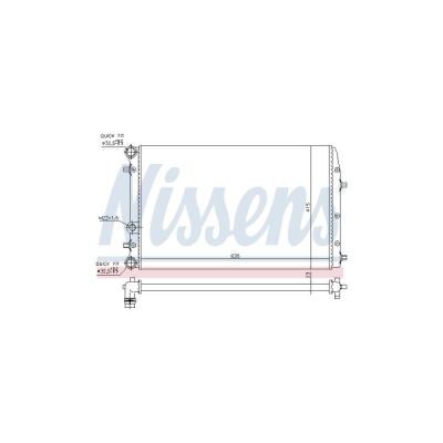 Radiator, racire motor NISSENS 652711