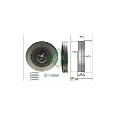 Fulie curea, arbore cotit INA 544 0504 20