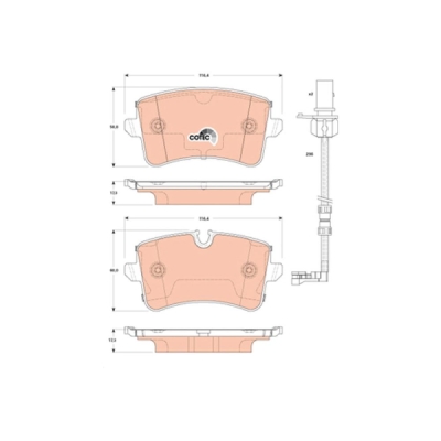 Set placute frana TRW GDB1867