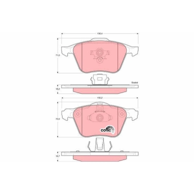 Set placute frana TRW GDB1576