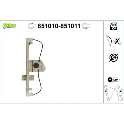 Mecanism actionare geam VALEO 851010