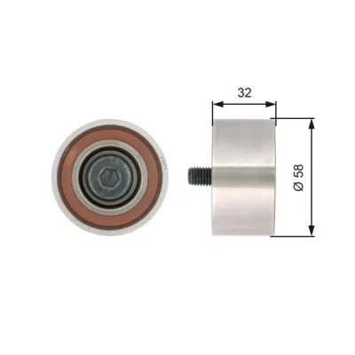 Rola ghidare/conducere, curea distributie GATES T42141