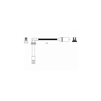 Set cablaj aprinder NGK 2348