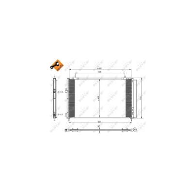 Condensator, climatizare NRF 350222