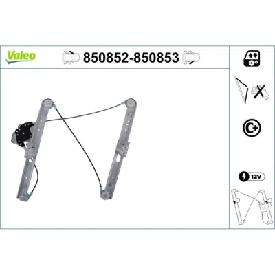 Mecanism actionare geam VALEO 850852