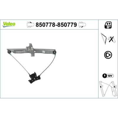 Mecanism actionare geam VALEO 850778