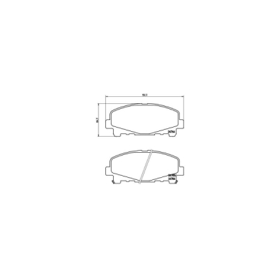 Set placute frana BREMBO P 28 043