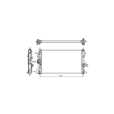 Radiator, racire motor NRF 53143