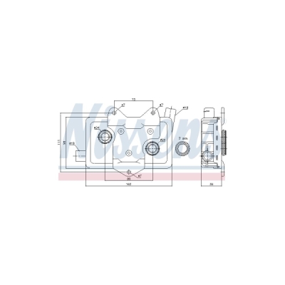 Radiator ulei, ulei motor NISSENS 90618
