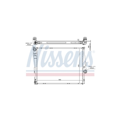 Radiator, racire motor NISSENS 60782A