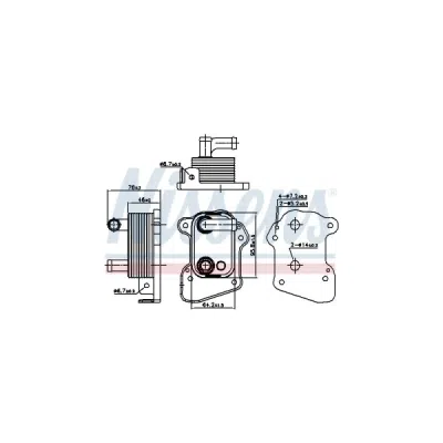 Radiator ulei, ulei motor NISSENS 90977