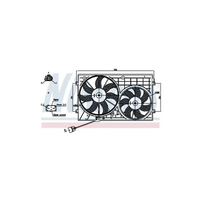 Ventilator, radiator NISSENS 85644