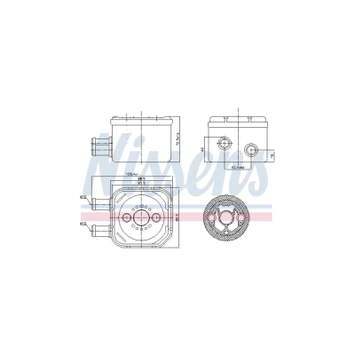 Radiator ulei, ulei motor NISSENS 90652