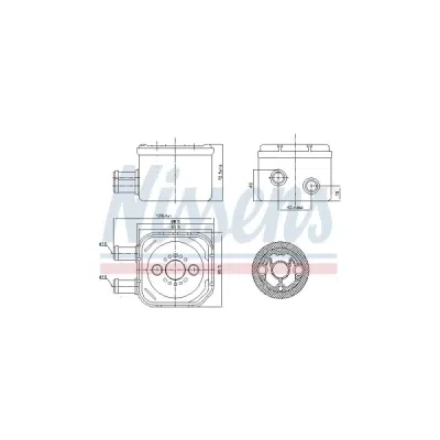 Radiator ulei, ulei motor NISSENS 90652