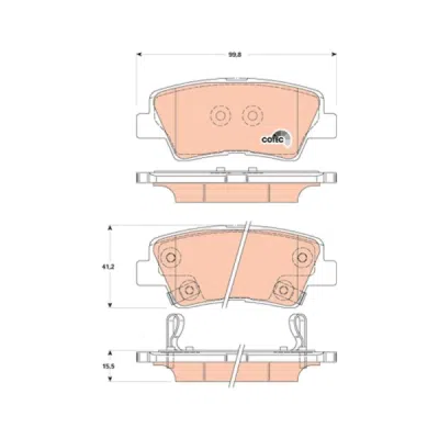 Set placute frana TRW GDB3494