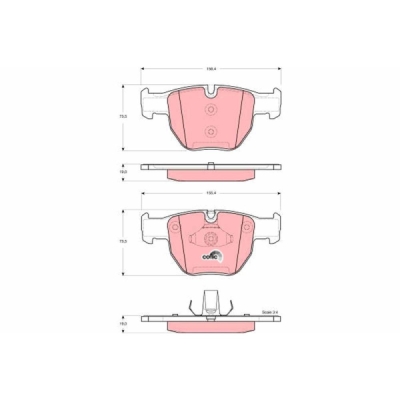 Set placute frana TRW GDB1526