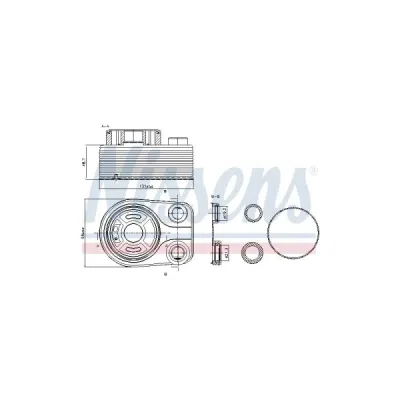 Radiator ulei, ulei motor NISSENS 90705