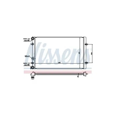 Radiator, racire motor NISSENS 652011