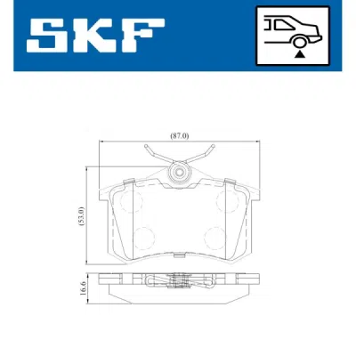 Set placute frana SKF VKBP 90209