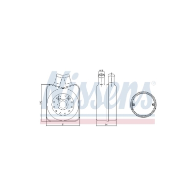Radiator ulei, ulei motor NISSENS 90606