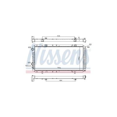 Radiator, racire motor NISSENS 61390