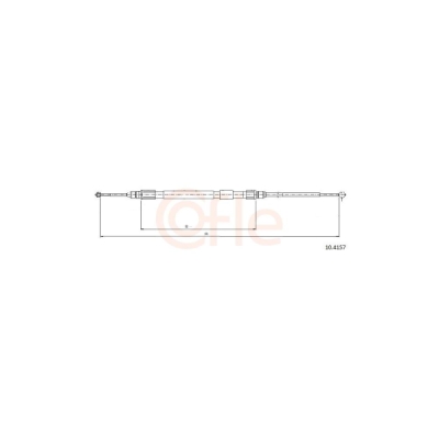 Cablu, frana de parcare COFLE 10.4157