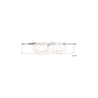 Cablu, frana de parcare COFLE 10.7506