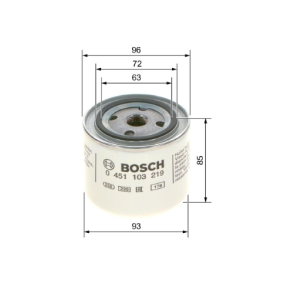 Filtru ulei BOSCH 0 451 103 219