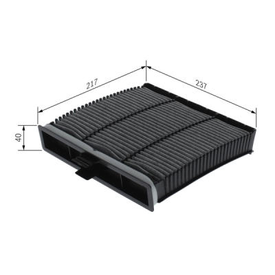 Filtru habitaclu cu carbon activ BOSCH 1 987 432 394