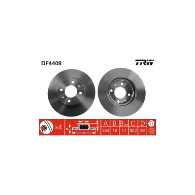 Disc frana TRW DF4409