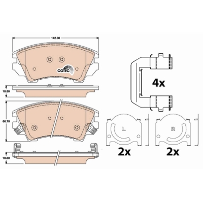 Set placute frana TRW GDB1783