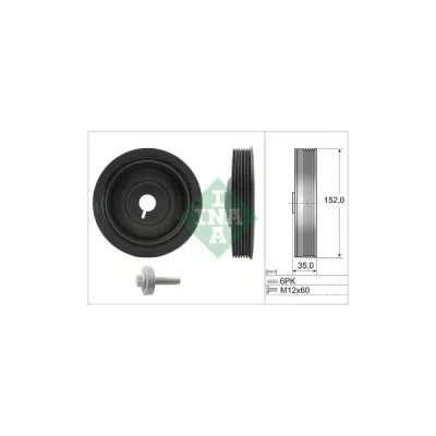 Fulie curea, arbore cotit INA 544 0054 20