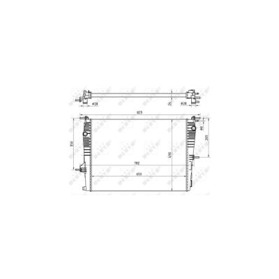 Radiator, racire motor NRF 53965