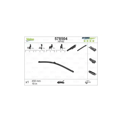 Lamela stergator VALEO 578504