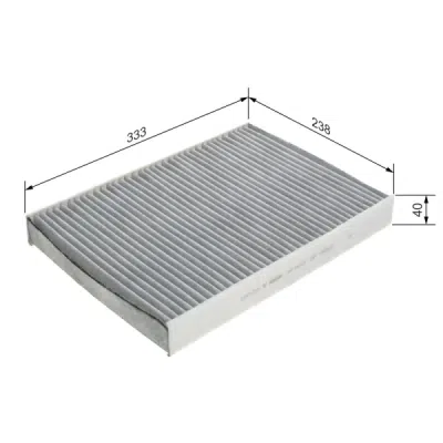 Filtru habitaclu cu carbon activ BOSCH 1 987 435 559