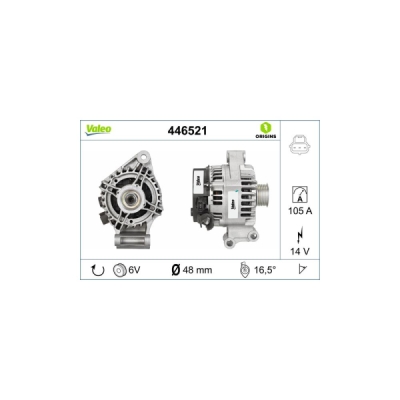 Generator / Alternator VALEO 446521