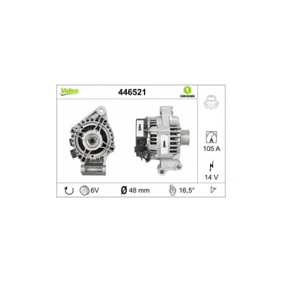 Generator / Alternator VALEO 446521