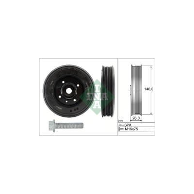 Fulie curea, arbore cotit INA 544 0158 20