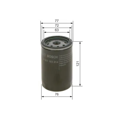 Filtru ulei BOSCH 0 451 103 314