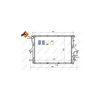 Radiator, racire motor NRF 53864