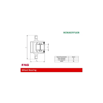 Set rulment roata FAG 713 6108 90