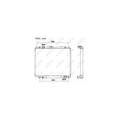 Radiator, racire motor NRF 53666